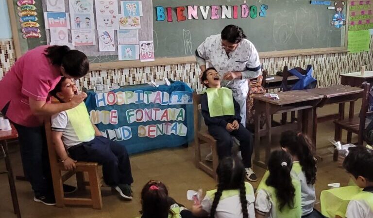 Continúan las charlas para promover el cuidado de la salud bucal en las escuelas primarias
