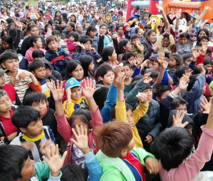 Por el Mes de las Infancias se realizó una jornada recreativa en el barrio Namqom
