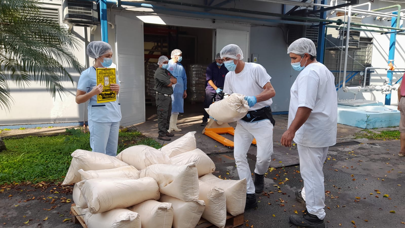 Se realizó entrega de 1350 kilos de harina de algarroba a NUTRIFOR