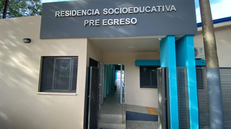 El Gobierno inaugurará la refacción y ampliación de la Residencia Socioeducativa Pre Egreso