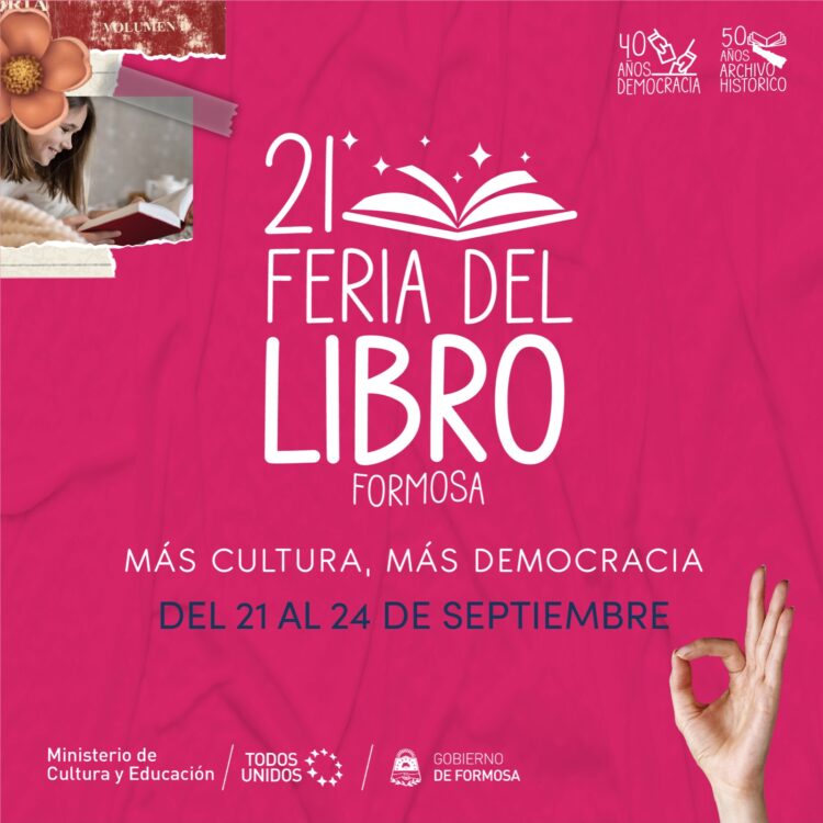 Con más de 150 propuestas, este jueves 21 inicia la 21° edición de la Feria del Libro Formosa
