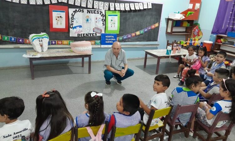 Jardineritos de General Güemes reforzaron su aprendizaje para cuidar la salud bucodental