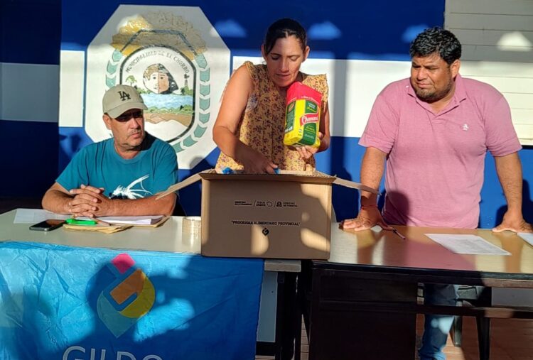 El Gobierno de Formosa realizó la entrega de asistencia alimentaria en El Chorro, El Quebracho y Divisadero