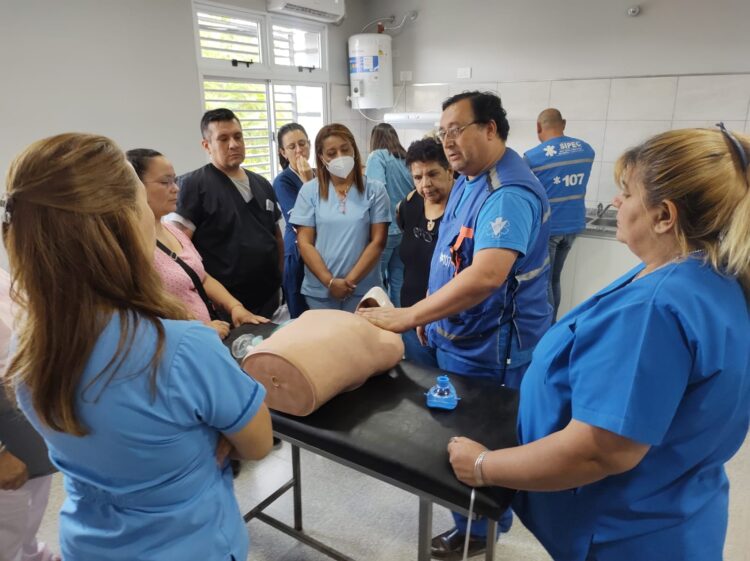 Personal del centro de salud San Agustín participó de una capacitación desarrollada por el SIPEC