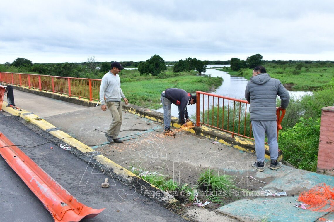 Comenzó la reparación y refacción del puente de la Avenida Ribereña