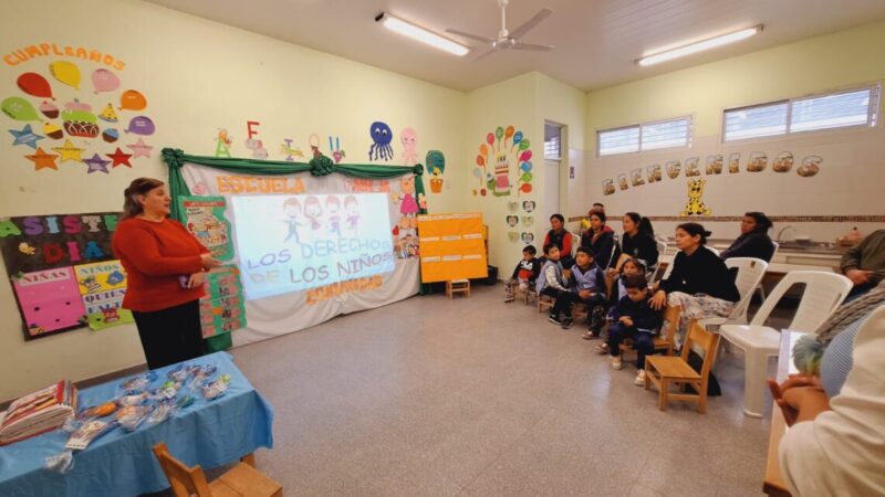 Desde el centro de salud El Pucú concientizan sobre el derecho que tienen las niñas y niños al cuidado de la salud