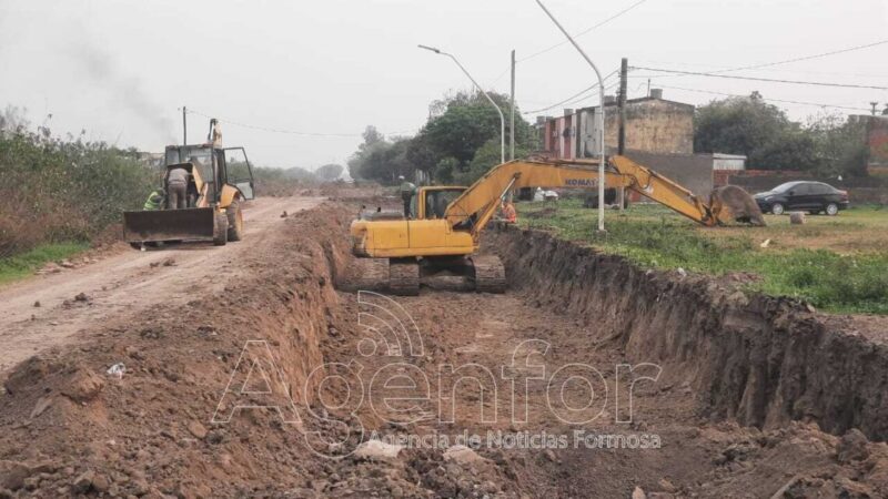 Avanzan importantes obras de saneamiento en el Circuito Cinco