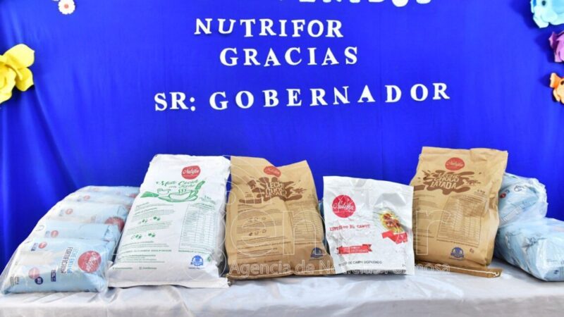 Sigue la distribución de productos de Nutrifor para el servicio nutricional de escuelas de toda la provincia
