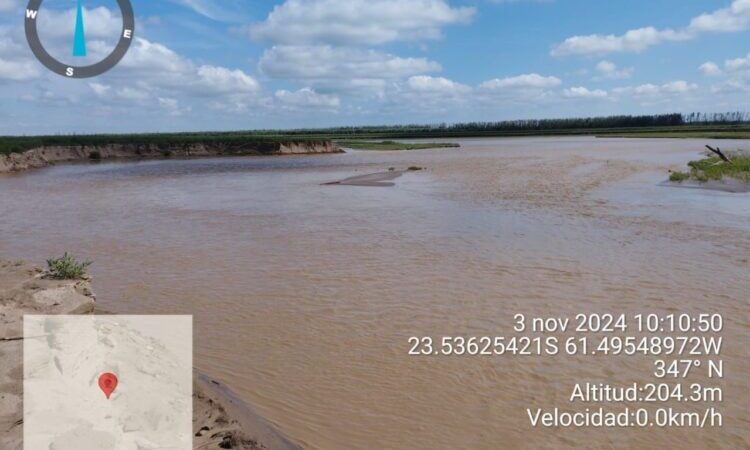 El río Pilcomayo abastece de agua a unos 250 mil habitantes en suelo formoseño