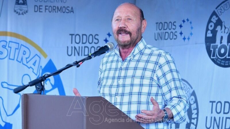 Insfrán: “El Modelo Formoseño mira a su pueblo con la integridad que tiene que ser, a todos los sectores”