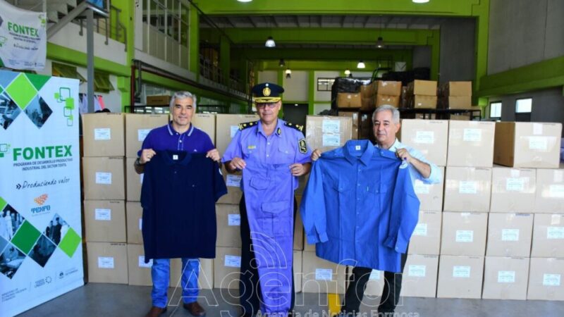 Fontex entregó nuevos insumos a la UCPIM e indumentaria a la Policía de la provincia