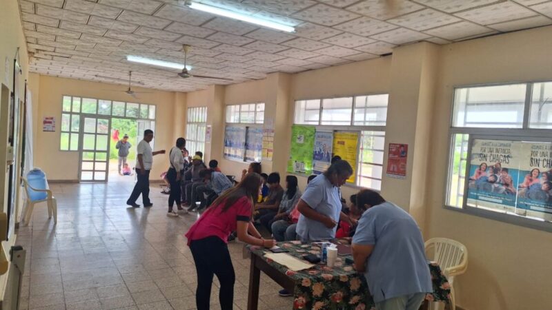 Un amplio operativo sanitario fue llevado a cabo en la colonia originaria Juan Bautista Alberdi