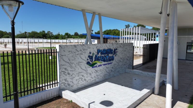 Las Lomitas: El gobernador Gildo Insfrán inaugurará el nuevo parque acuático este viernes 27