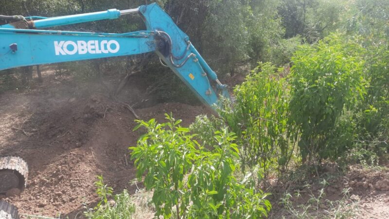 Se realizaron trabajos de reacondicionamiento en el canal productivo de Fortín Soledad