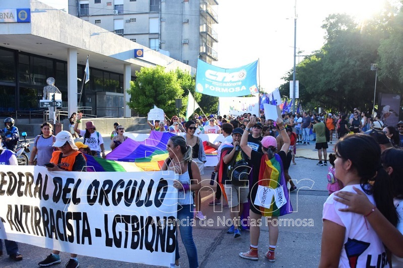 Formosa se sumó a la Marcha Federal del Orgullo Antifascista y Antirracista