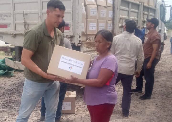 Continúa la entrega de módulos alimentarios a comunidades originarias