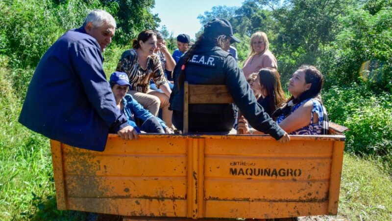 La Municipalidad de Pirané brindó rápida asistencia a las familias afectadas por la crecida del Monte Lindo
