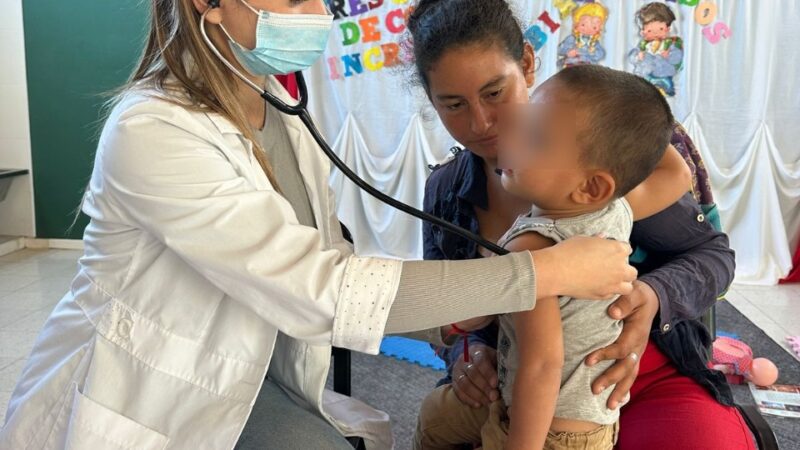 El centro de salud del Lote 111 acercó completos servicios de salud gratuitos al CDI “Nubecitas”