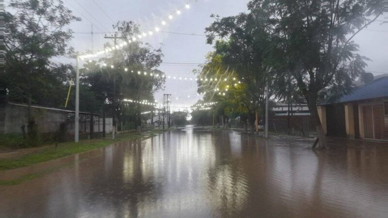 La situación en Subteniente Perín está controlada tras la lluvia que promedió los 350 milímetros