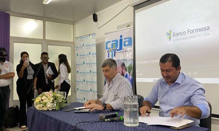 La Caja de Previsión Social firmó un convenio con el Banco Formosa