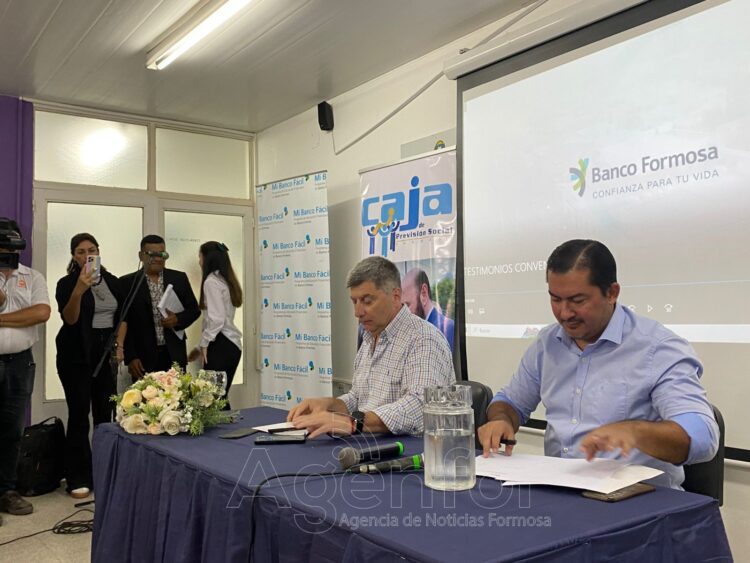 La Caja de Previsión Social firmó un convenio con el Banco Formosa