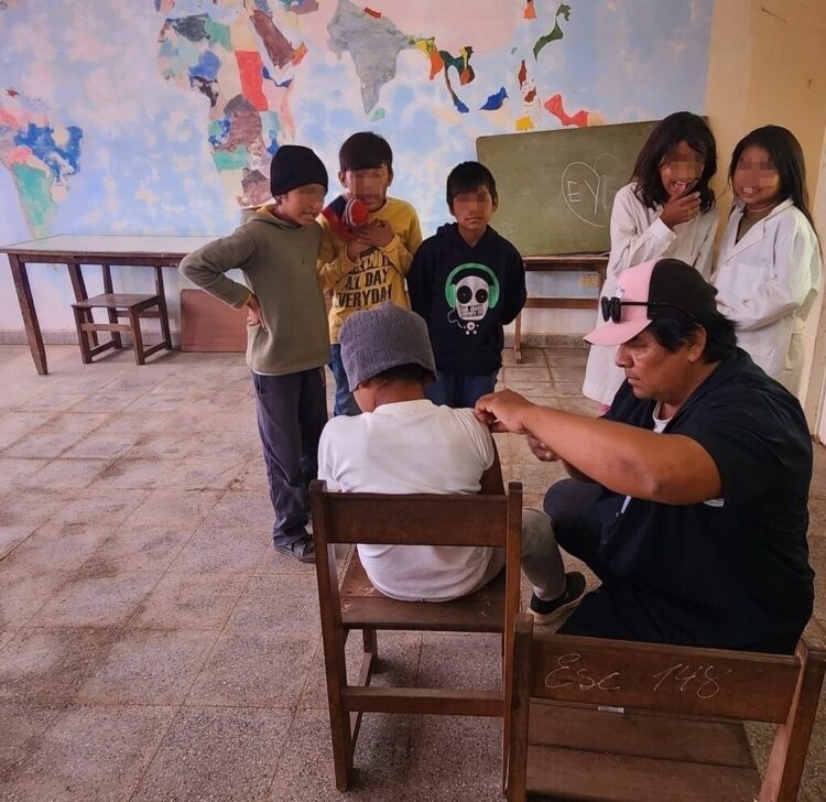Jornada de vacunación para escolares y docentes de la colonia originaria Chico Daguaan