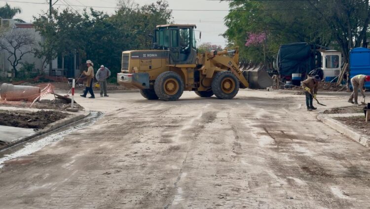 Avanza la pavimentación de la calle Martín Rodríguez