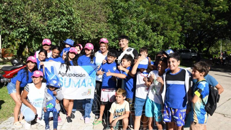 El bicampeón mundial Enzo Vicente visitó el Paraíso de los Niños
