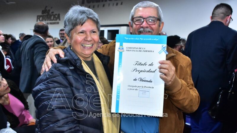 Formosa primera en el NEA en cuanto a familias propietarias de viviendas y terrenos
