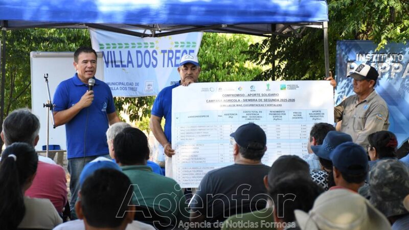 El PAIPPA  lanzó la siembra de segunda en Villa Dos Trece