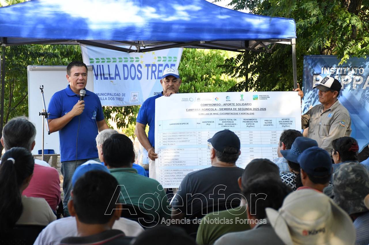 El PAIPPA  lanzó la siembra de segunda en Villa Dos Trece