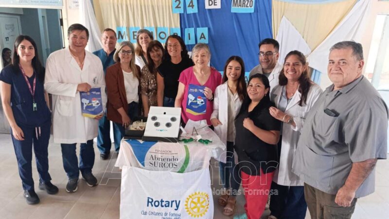 Donaron un importante equipo al Hospital de la Madre y el Niño