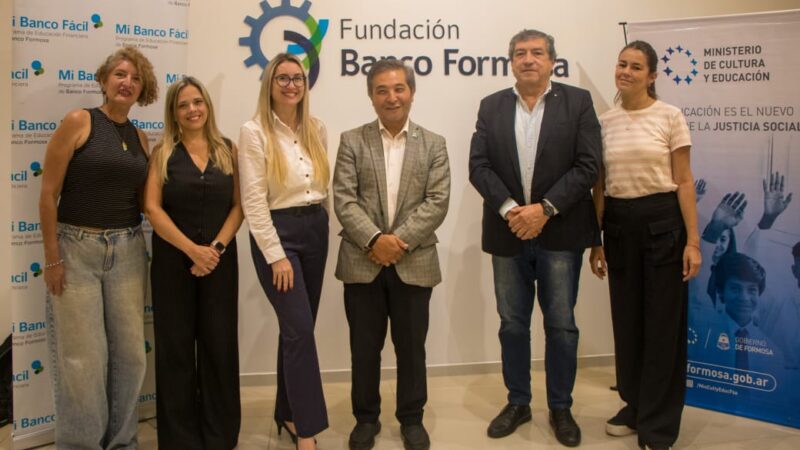 Fundación Banco Formosa y el Ministerio de Educación impulsan un programa conjunto de educación financiera en escuelas