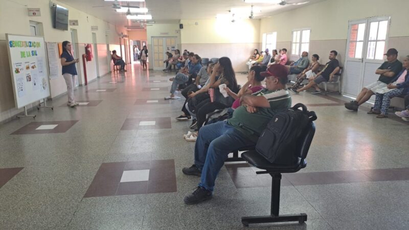 En el centro de salud “María Luisa Espinoza” instan a reducir el consumo de sal