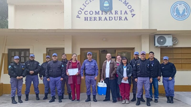 Formosa: Vacunación antigripal para el personal de la Policía de la provincia en todo el territorio