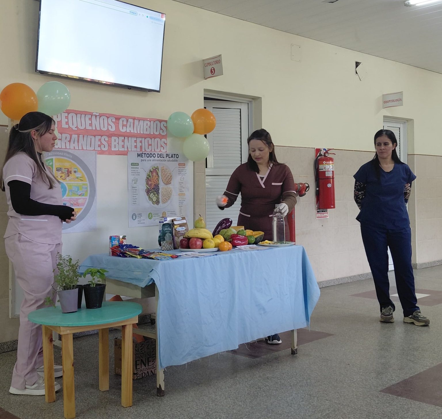 Reforzaron la importancia de la alimentación saludable y la nutrición en el centro de salud María Luisa Espinoza