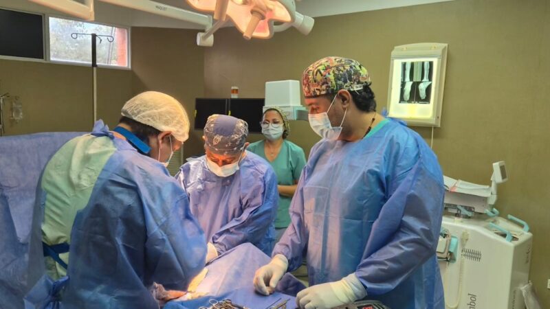 En el Hospital distrital de Las Lomitas fue concretada la primera cirugía traumatológica