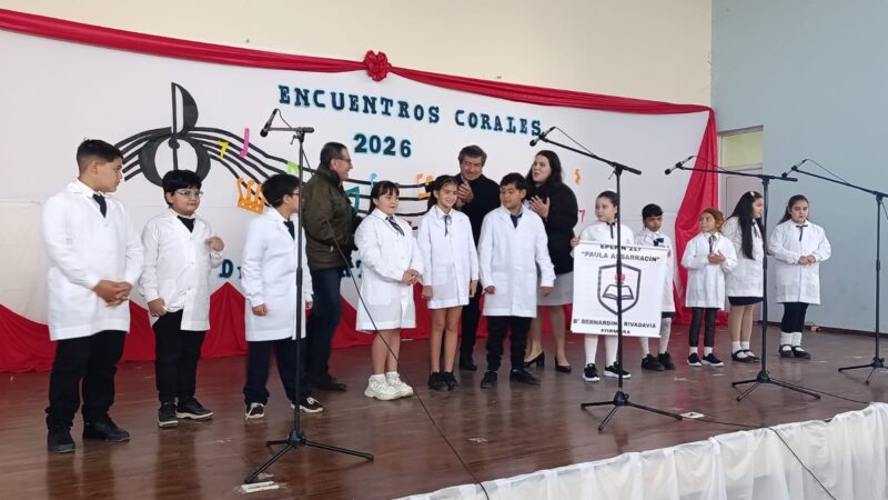 En la Delegación Zonal Río Muerto, más de 1000 voces vuelven a encontrarse a través de la música