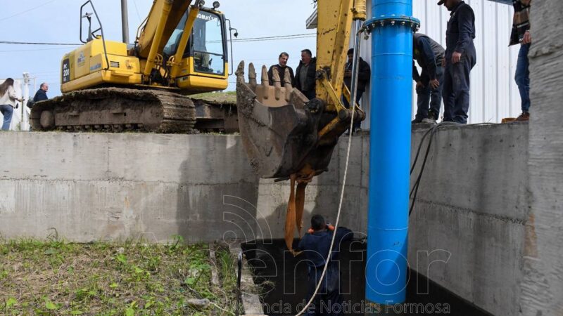 Vialidad Provincial dejó operativa la nueva electrobomba en la estación del barrio La Floresta
