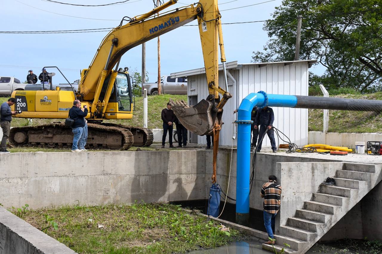 Caffa destacó el “correcto funcionamiento” del sistema de drenaje pluvial y las estaciones de bombeo